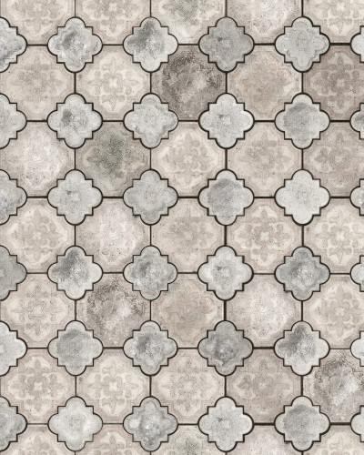 Fototapet Siena, Sand, cu un design geometric elegant care imită gresia de piatră.