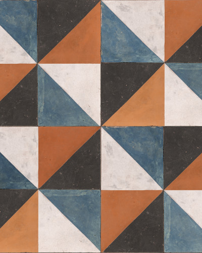 Tunis, Rust tapet cu design geometric, aspect vintage