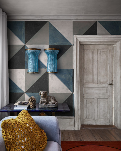 Tapet geometric 3D Tunis Cloud