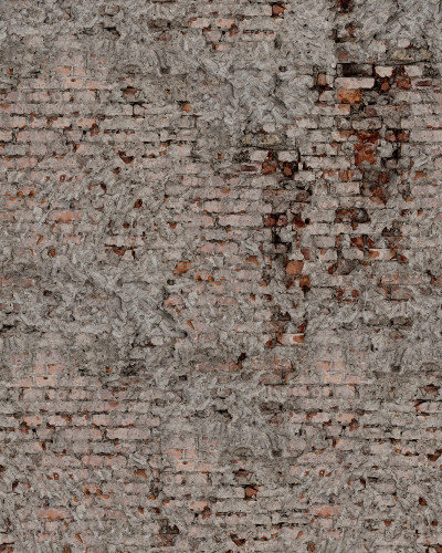 Tapetul Barcelona, Rust, prezintă un design de cărămidă autentic, ideal pentru a crea o atmosferă industrială sau pentru a adăuga un strop de personalitate unui spațiu modern.
