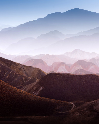 Tapet 3D Gradient Mountains