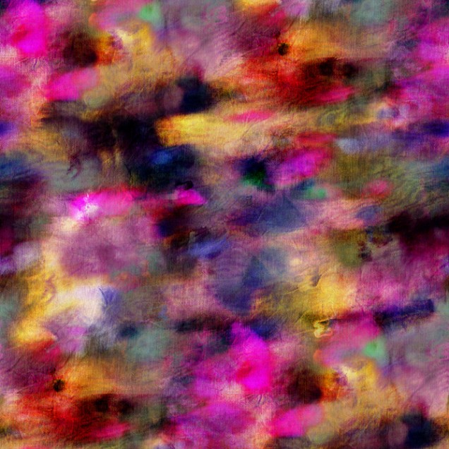 Wallpaper cu design abstract, în nuanțe de violet, roz și galben, cu textură picturală.