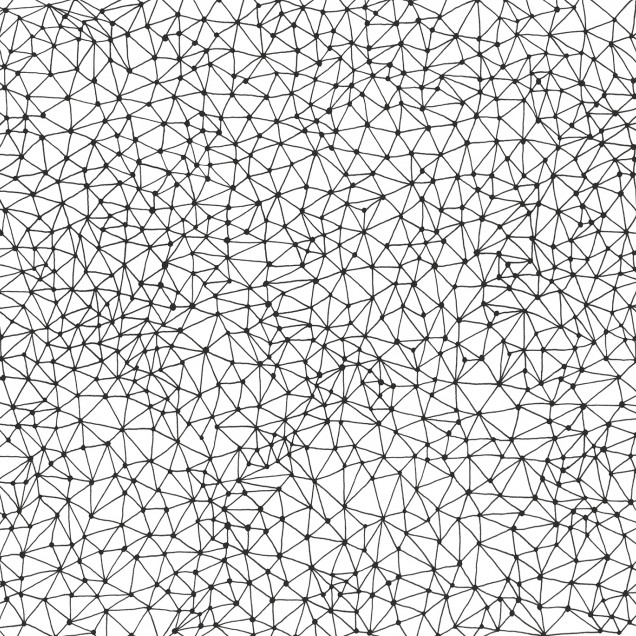 Tapet geometric minimalist Twinkle Twinkle Negru