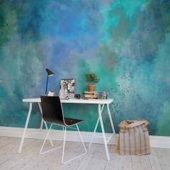 Fototapet Rebel Walls RBW-R13271. Conține culorile: Verde, Verde Deschis, Albastru, Albastru Pastel, Albastru, Albastru Deschis, Turcoaz, Turcoaz-Mentă, Verde, Verde Perlă-Opal
