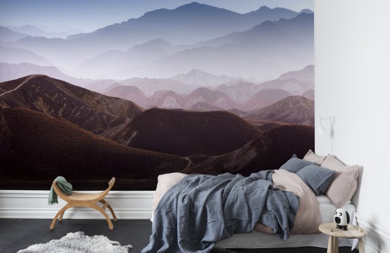 Foto tapet 3D Gradient Mountains, personalizat, Rebel Walls