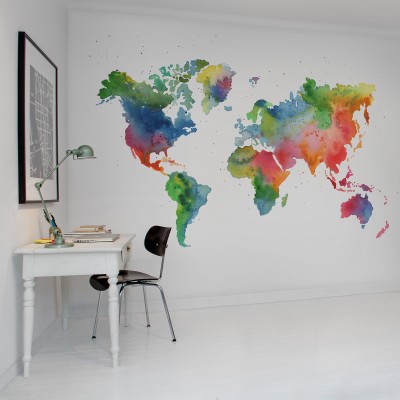 Fototapet O lume colorată, personalizat, Rebel Walls, Fototapet pentru copii 