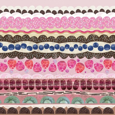 Tapet cu dungi colorate Sugar Stripes
