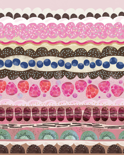 Tapet cu dungi colorate Sugar Stripes