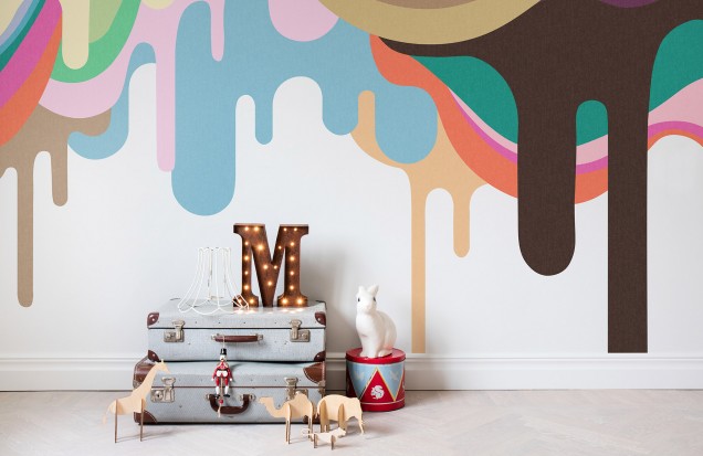 Fototapet Dripping Ice Cream, Rebel Walls