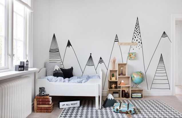 Foto tapet 3D Mountain Ridge, Rebel Walls