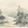Aquarelle Landscape, Green, Rebel Walls