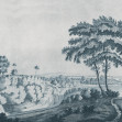 Idyllic Landscape, Blue, Rebel Walls
