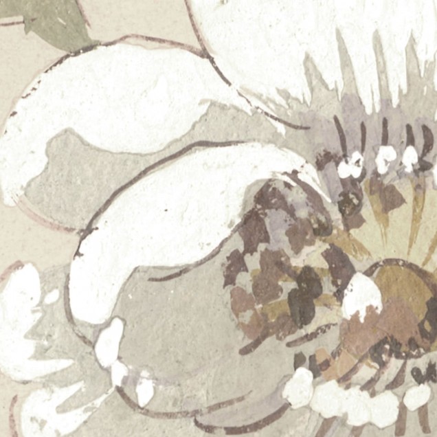 Tapet floral Roses Beige, cu un design delicat si elegant, perfect pentru a crea o atmosfera calma si relaxanta.