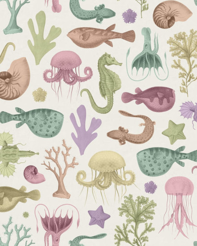 Tapet Sea Life, Pastel
