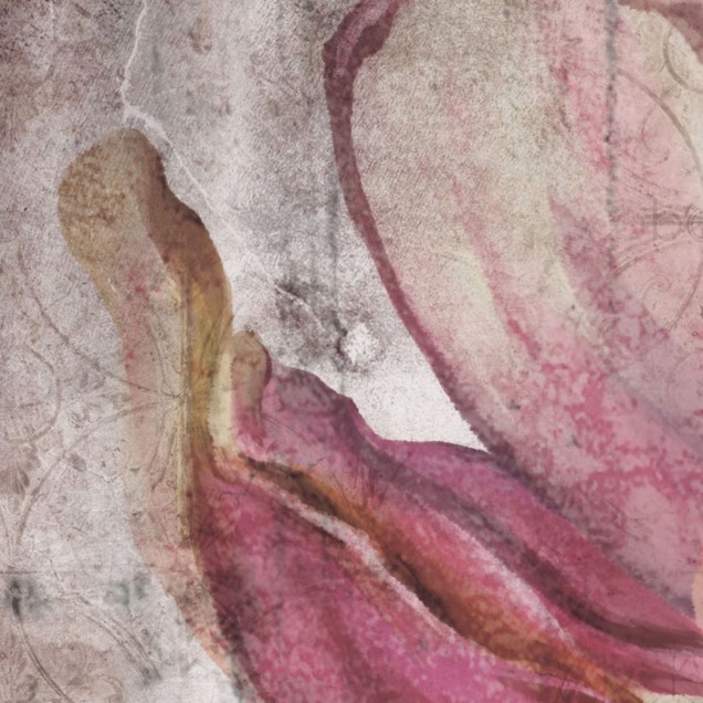 Wallpaper vintage cu o floare de mac.