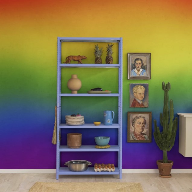 Tapet cu gradient de culori rainbow.