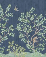 Monkeys Paradise, Dark Blue, Rebel Walls