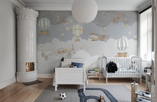 Fototapet Up and Away pentru Camera Copiilor - Decor Magic