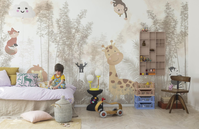 Fototapet Baby Jungle, Rebel Walls