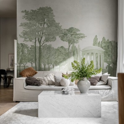 Wallpaper Chatsworth Park Green, cu design elegant și modern, inspirat de un parc verde.