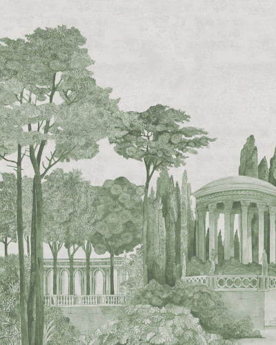 Wallpaper Chatsworth Park Green, cu design elegant și modern, inspirat de un parc verde.