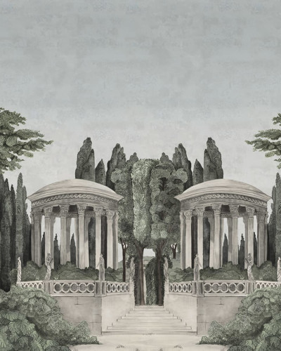 Tapet Chatsworth Park, Mirrored Day, cu design clasic, inspirat de frumusețea naturii, perfect pentru a adăuga un aer elegant și sofisticat spațiului dumneavoastră.