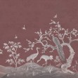 Fototapet Chinoiserie Lace, Raspberry Red, Rebel Walls