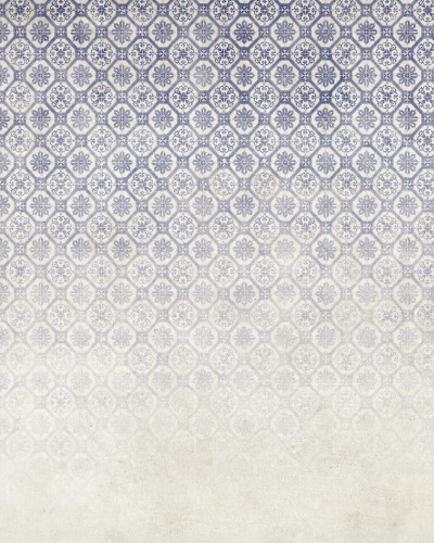 Tapet cu model geometric Musas - Albastru, degrade