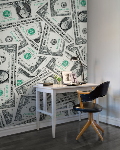 Tapet One Dollar, cu design minimalist si elegant, perfect pentru cei care doresc sa adauge o nota de originalitate casei lor.