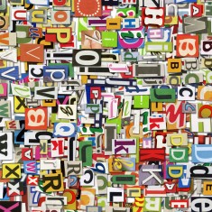 Fototapet Magazine Letters, personalizat, Rebel Walls