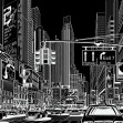 Foto tapet 3D Cartoon City, Black, Rebel Walls