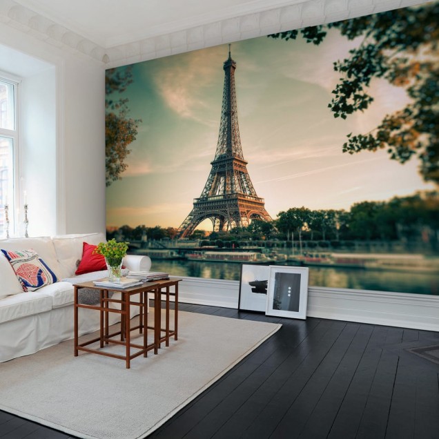 Tapet 3D cu Turnul Eiffel, Paris