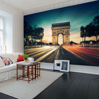 Foto tapet 3D Arcul de Triumf Paris, personalizat, Rebel Walls, Fototapet living 