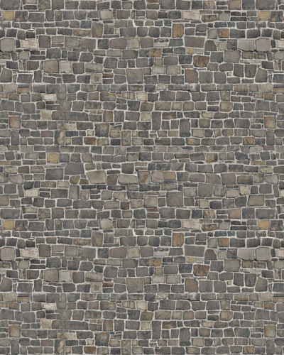 Tapet Stonewall maro, cu textură de piatră