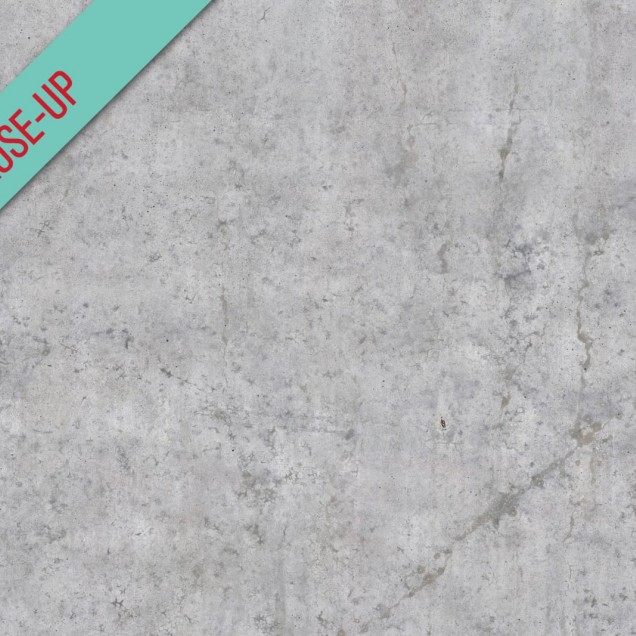 Tapet cu aspect de beton gri deschis, in livingul unei case modern decorate in stil minimalist.