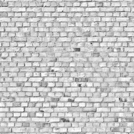 Fototapet Brick Wall, White, personalizat, Rebel Walls