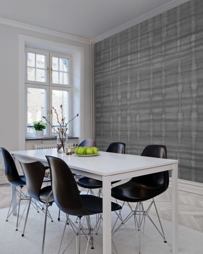 Tapet Watery Wall Grey, cu design minimalist, in nuante de gri deschis