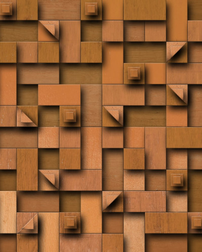 Tapet Carved Wood cu design de lemn sculptat, perfect pentru decorarea unui living sau dormitor.