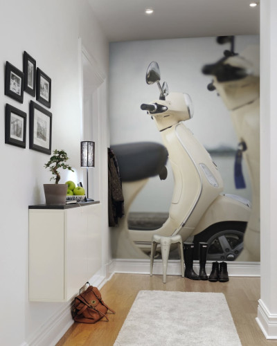 Tapet Vespa, decoratiune perete, tapet italian, tapet motociclete, decor modern