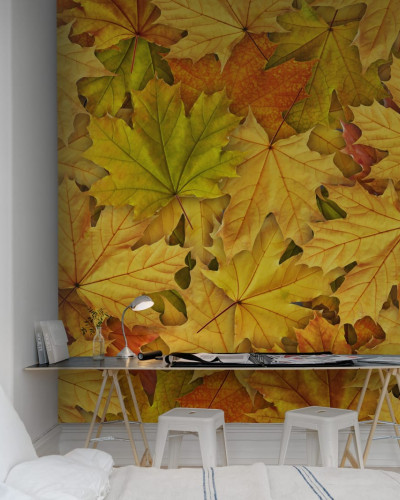 Autumn Leaves,  cu un design simplu şi elegant, perfect pentru a crea un spaţiu primitor şi confortabil.