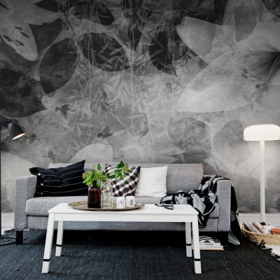 Fototapet Garden of Dreams, Black & White, personalizat, Rebel Walls, Fototapet living 