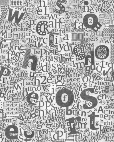 Tapet cu litere din ziare - Newspaper Letters