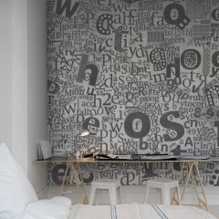 Fototapet Newspaper Letters, personalizat, Rebel Walls