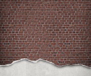 Fototapet Well-Worn Brick Wall, Red, personalizat, Rebel Walls
