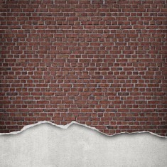 Fototapet Well-Worn Brick Wall, Red, personalizat, Rebel Walls