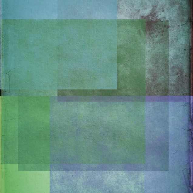 Tapet modern Screen Emerald cu design geometric subtil, în nuanțe de verde și albastru.