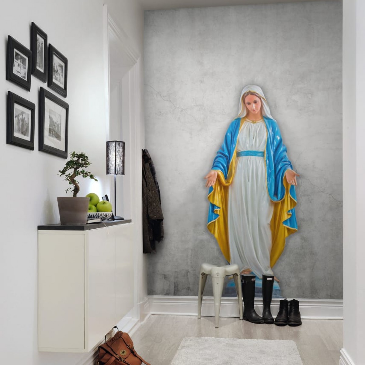 Fototapet Virgin Mary, Concrete, personalizat, Rebel Walls, Fototapet living 