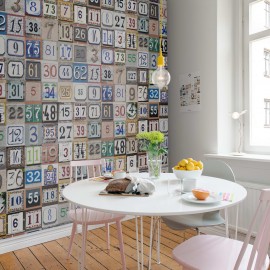 Fototapet House Numbers, personalizat, Rebel Walls