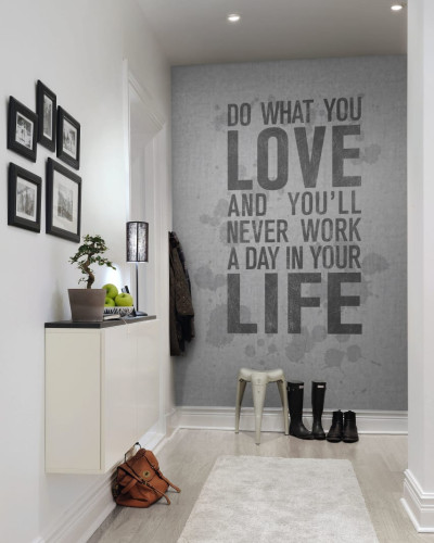 Quotes, Beton, tapet cu design modern si minimalist, perfect pentru a adauga o nota de inspiratie in orice spatiu.