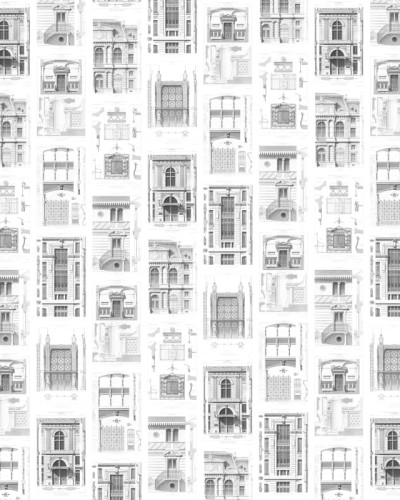 Wallpaper cu detalii arhitecturale, minimalist, elegant, negru și alb